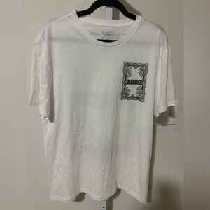 All Saints White Tee with Graphic Design